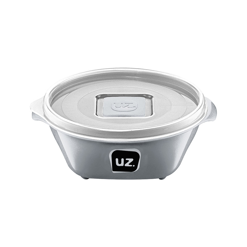 Set 6 contenedores recipientes con tapa UZ Utilidades gris