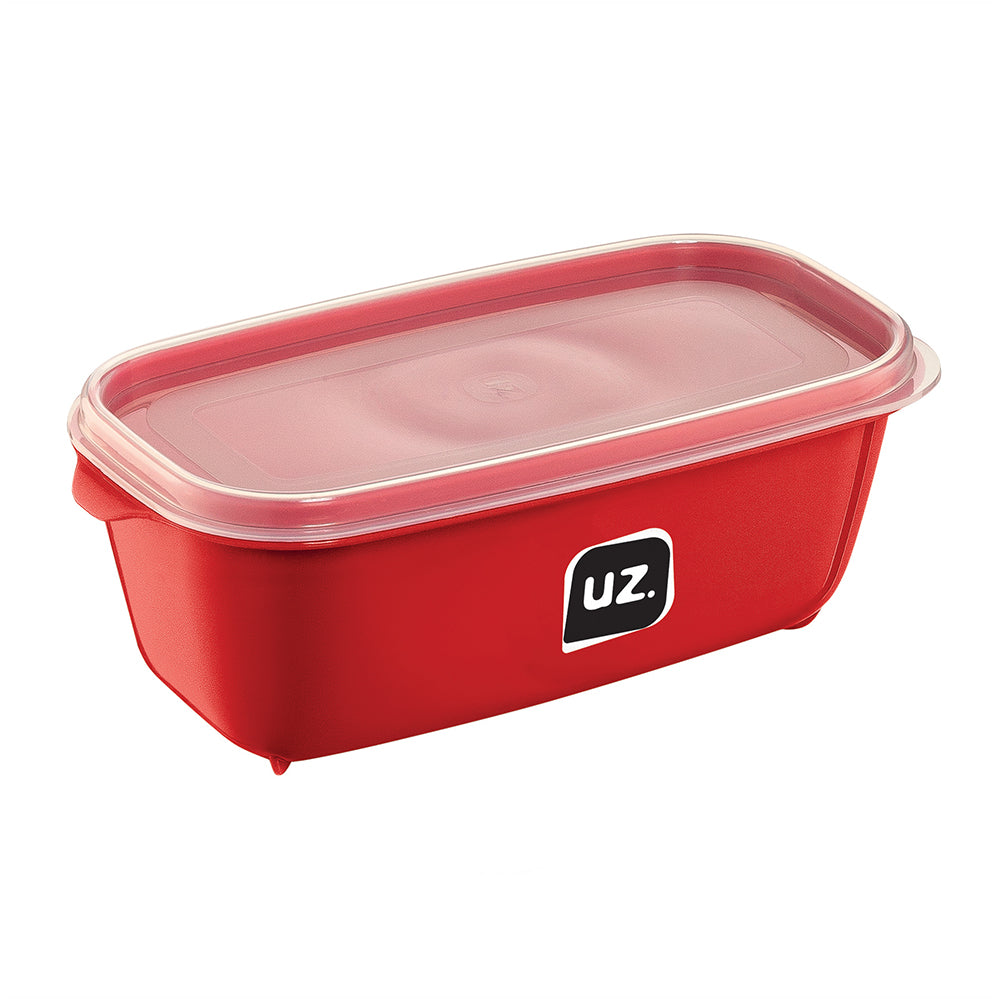 Set 5 contenedores multiuso con tapa UZ Utilidades rojo