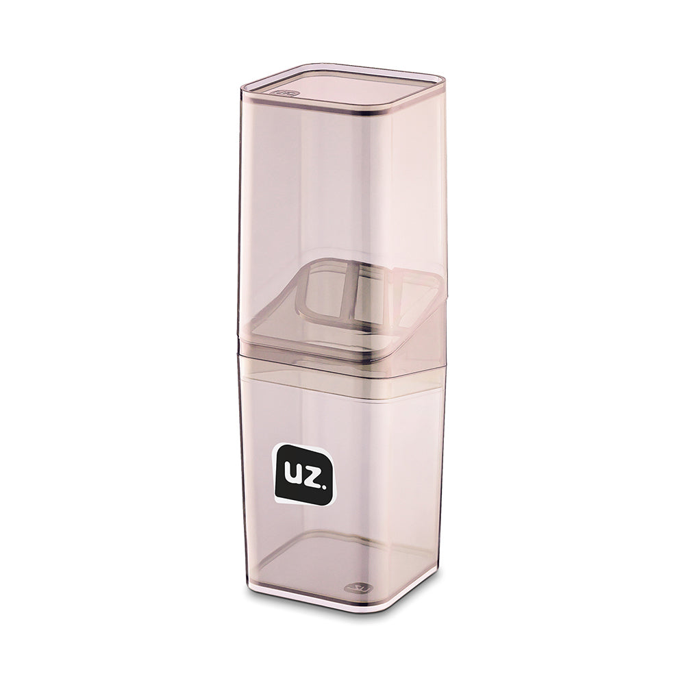 Set baño 6 piezas UZ organizador baño rosa moderno